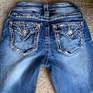 Girls Miss Me Boot Cut Jeans Size 8